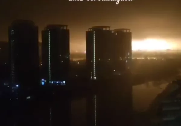 взрыв в Киеве попал в прямой эфир