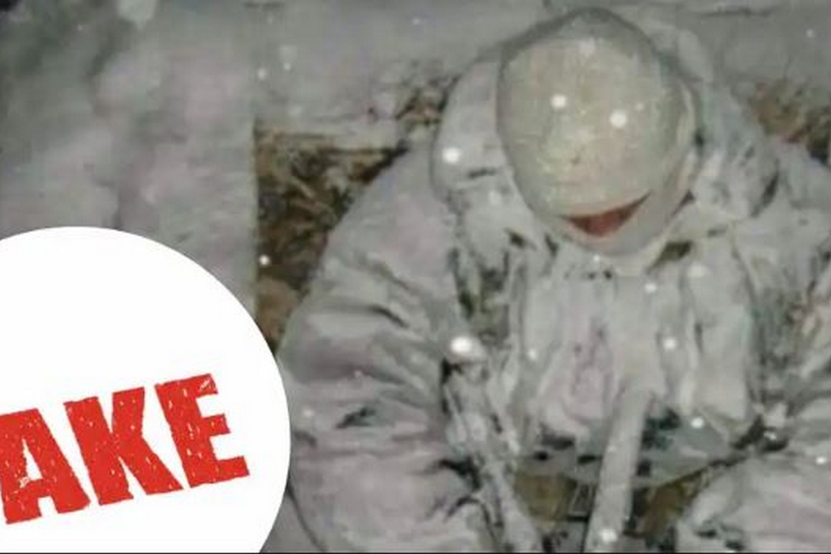 Фото "українських військових" у снігу - фейк: хто насправді на знімках
