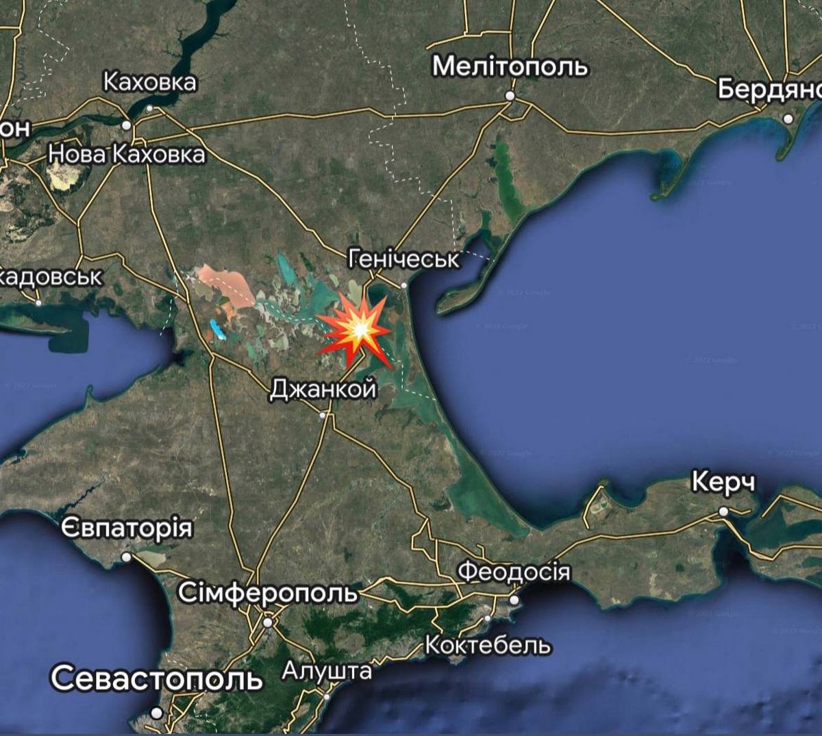 Нова «бавовна» в Криму: 19 грудня палала колона російської техніки (відео)