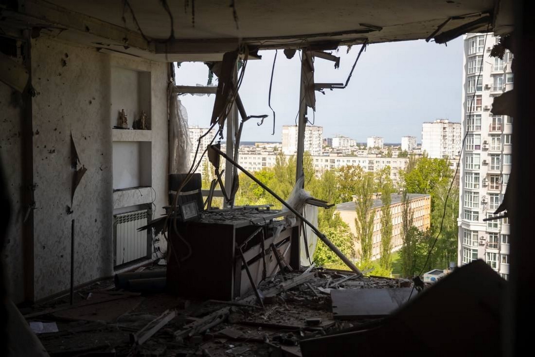 Ось що залишилось від квартири у Києві після атаки дронів