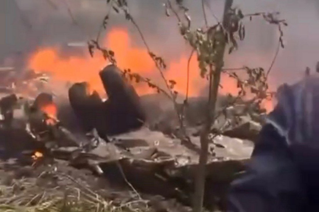 На Брянщині майже одночасно впали вертоліт і літак 13 травня (відео)