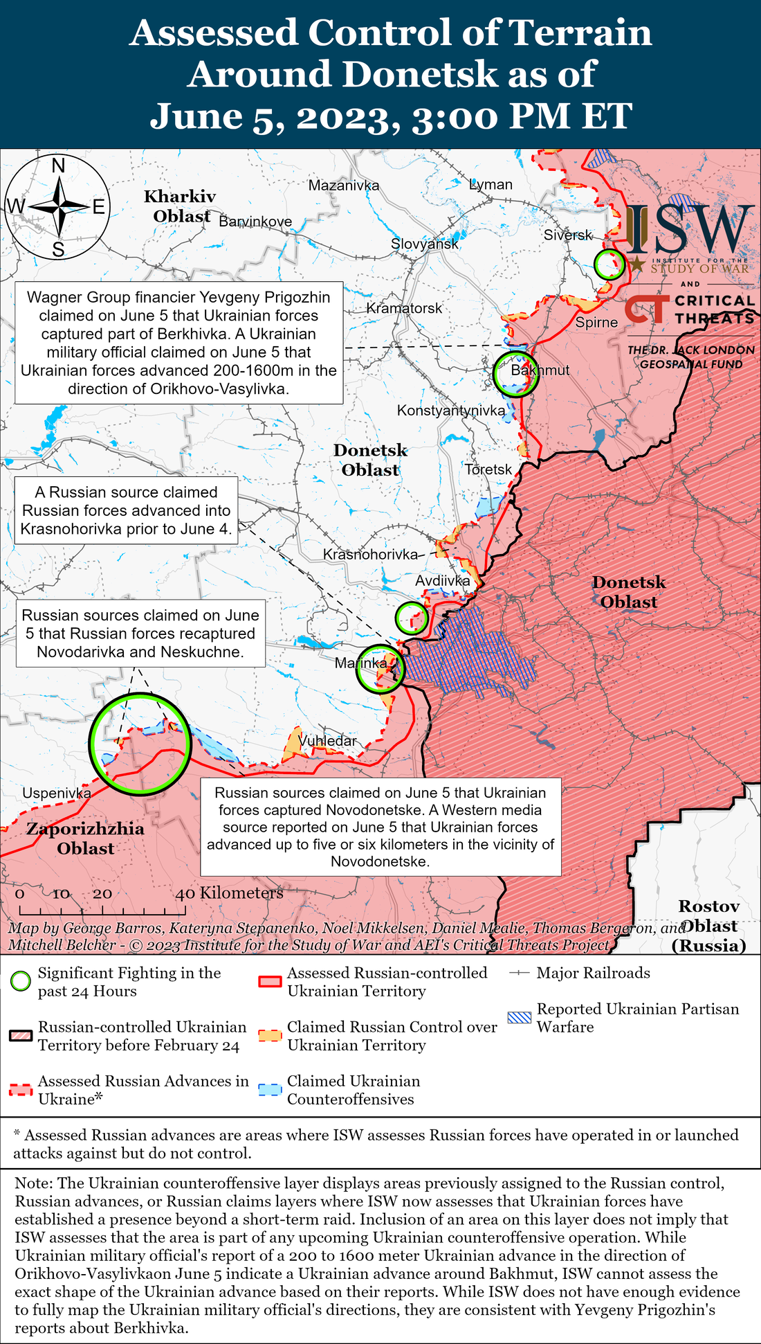 Карта боїв ISW