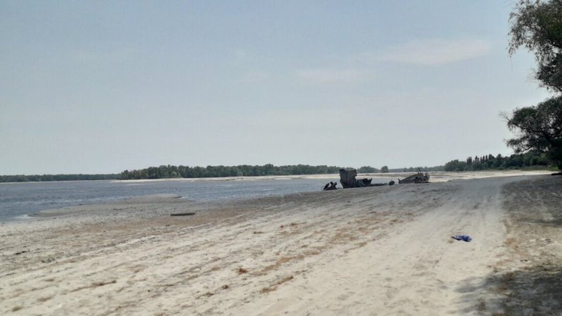 обміліле каховське водосховище