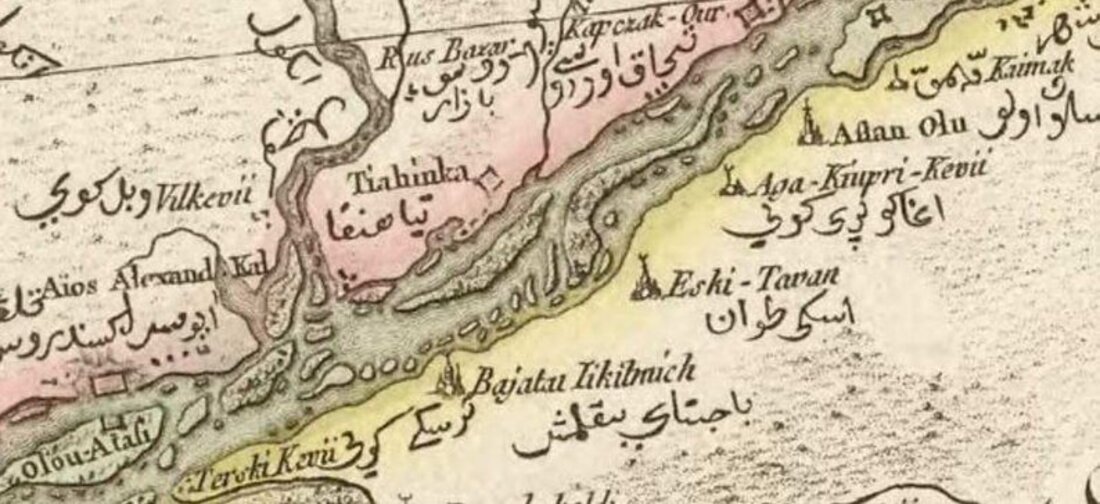 Мапа Річчі Занонні у 1764 р