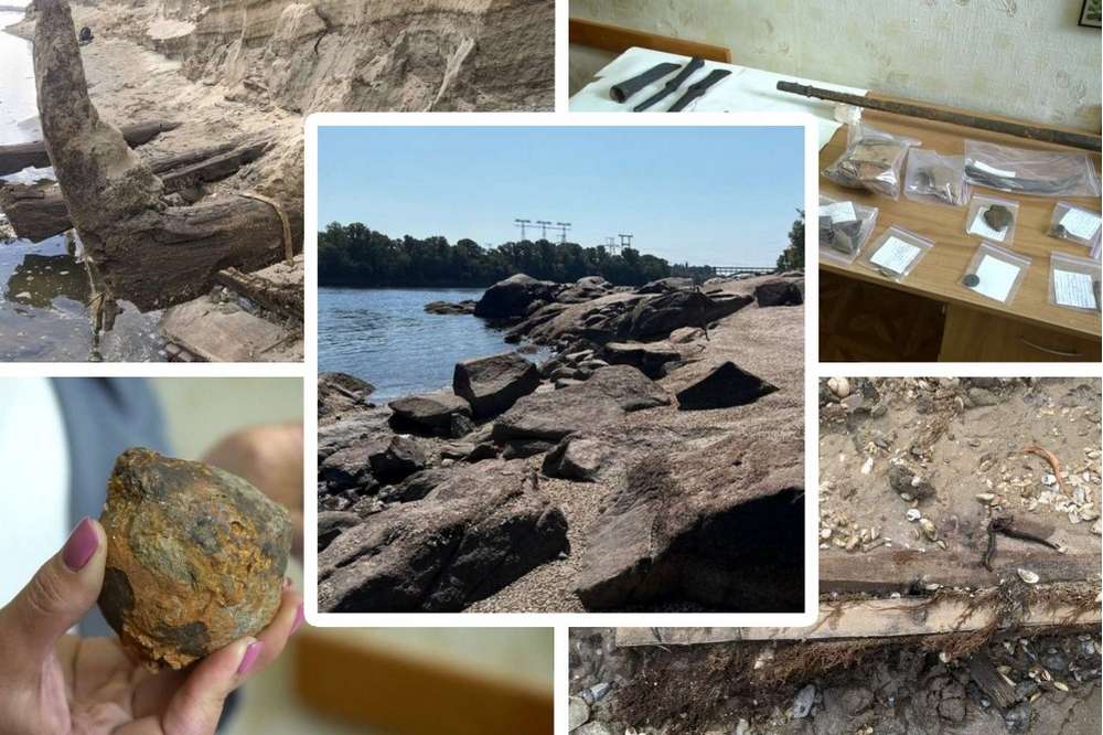 Знахідки на берегах обмілілого Дніпра – що знаходять і яка подальша доля артефактів