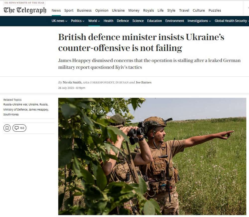 «Ніхто не чекав, що перемога у вересні»: у Британії прокоментували заяви щодо «повільного контрнаступу України»