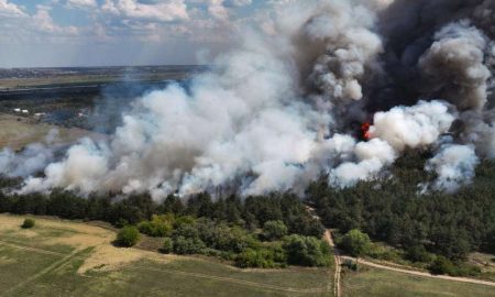 В Україні оголошено надзвичайний рівень пожежної небезпеки на Миколаївщині горить Андріївській ліс