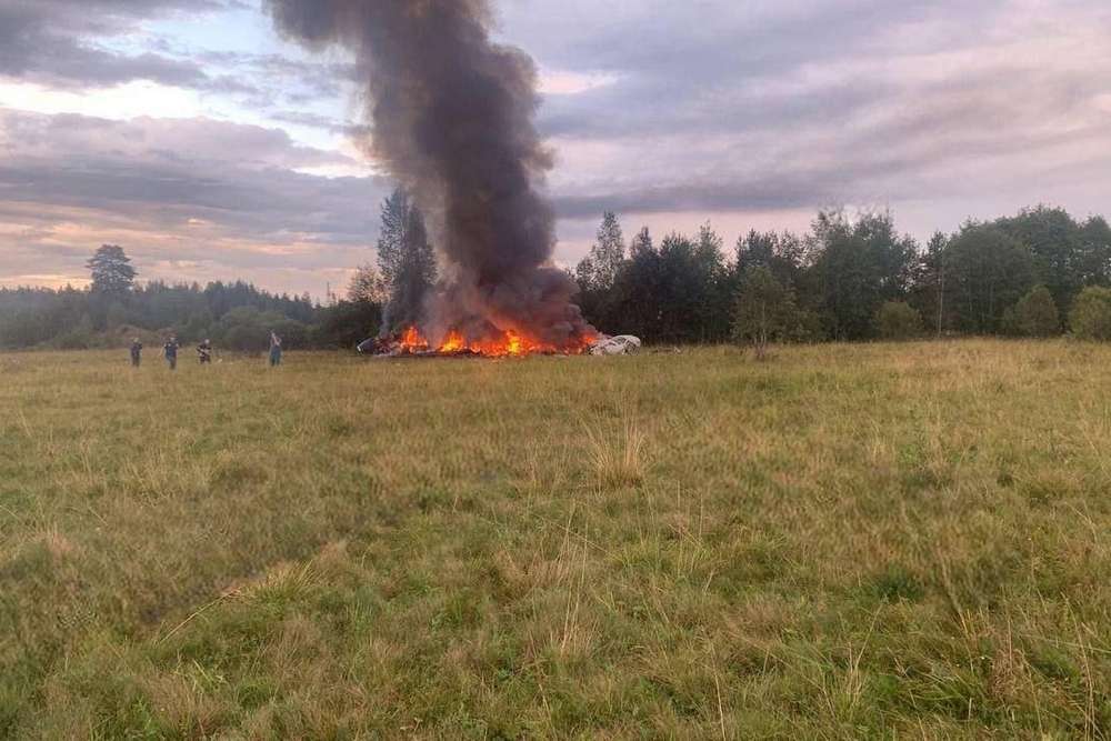 У Росії розбився літак, на борту якого був Пригожин  - що відомо (відео)