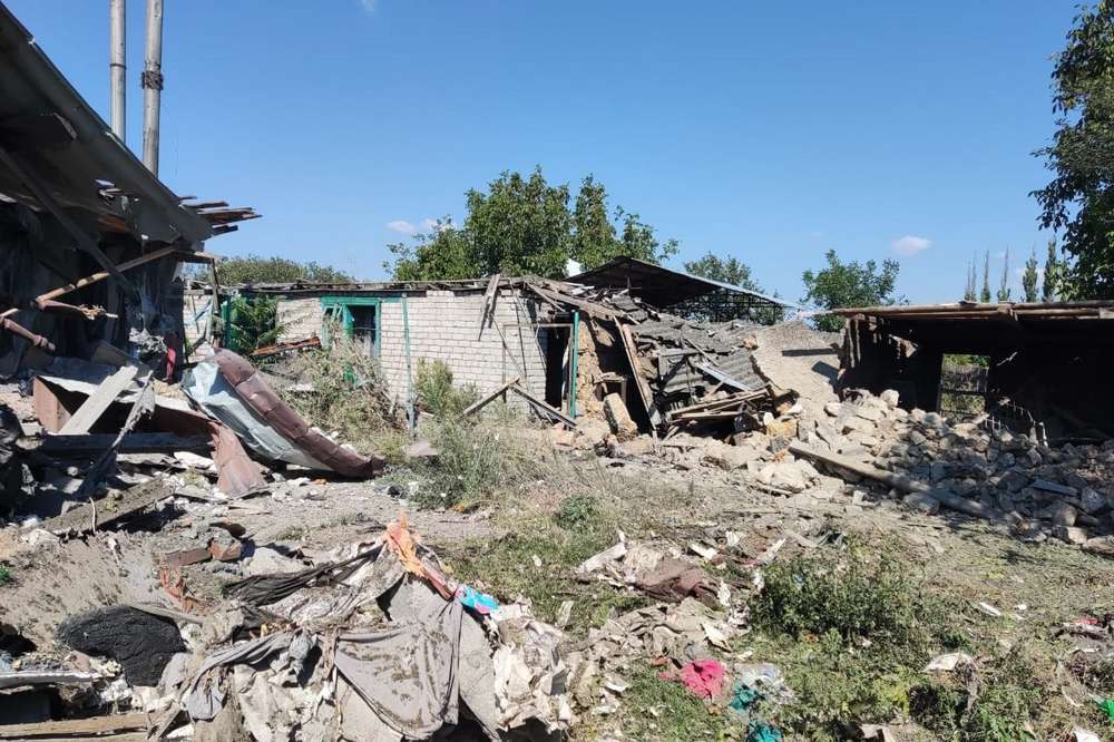 російська армія вдарила по селу Хрещенівка Нововоронцовської територіальної громади 1