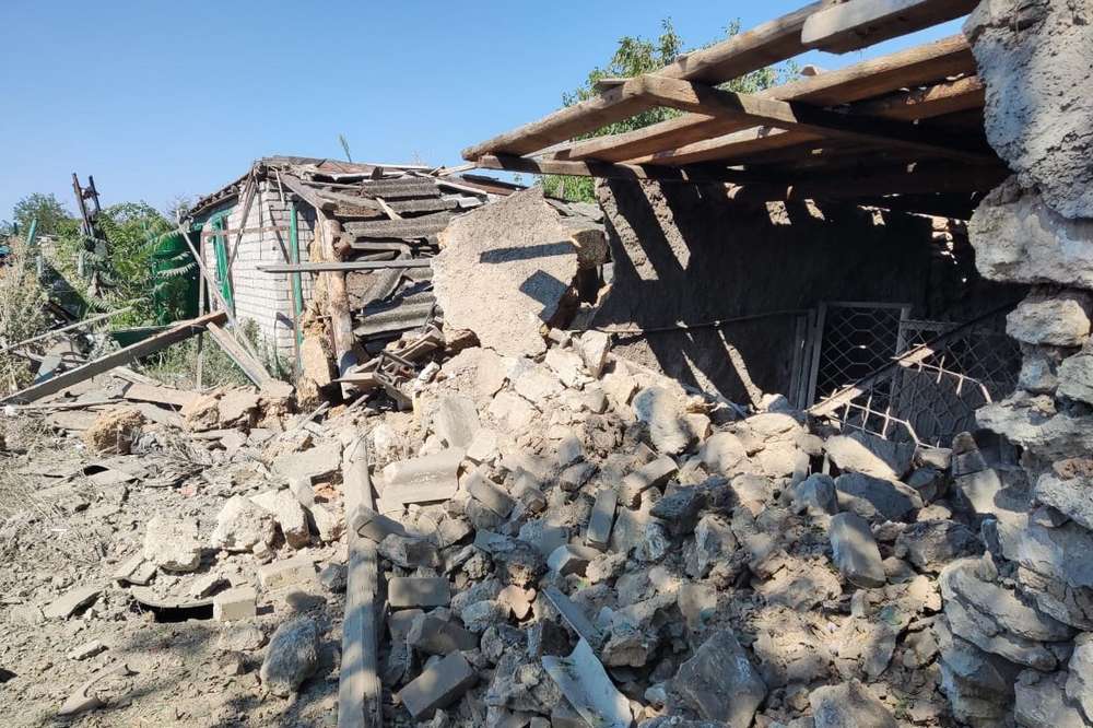 російська армія вдарила по селу Хрещенівка Нововоронцовської територіальної громади