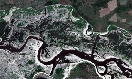 Супутникові знімки як зараз виглядає колишнє Каховське водосховище 333