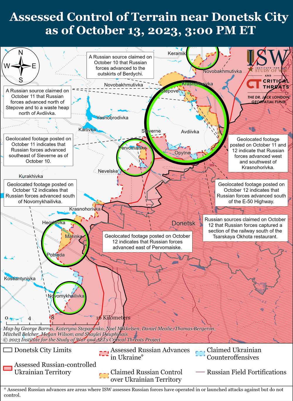 Наступ росіян на Авдіївку провалився – ISW