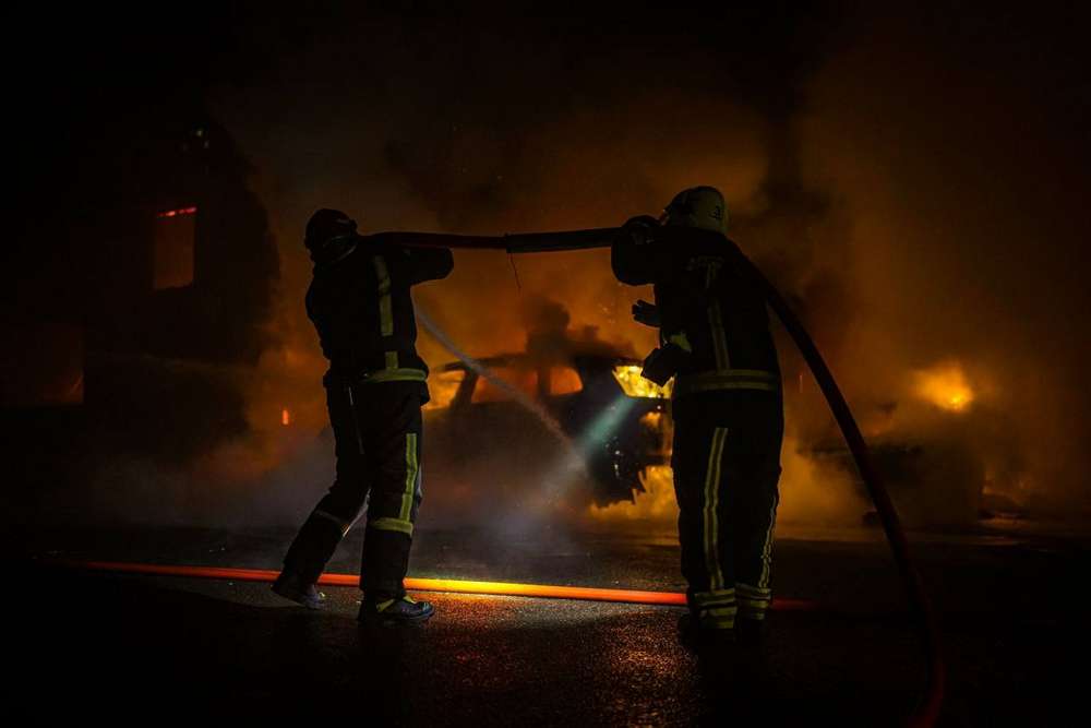 У Києві 14 листопада ввечері горіла СТО 