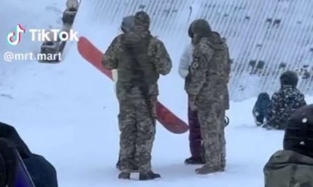 1 січня працівники ТЦК завітали на гірськолижний курорт Драгобрат (відео)