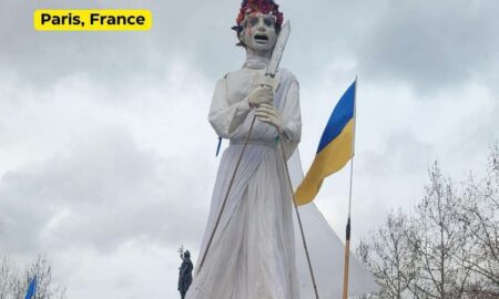 Тисячі синьо-жовтих прапорів на вулицях Європи нагадали про війну в Україні (фото)