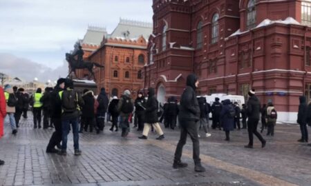У Москві пройшла акція протесту проти мобілізації