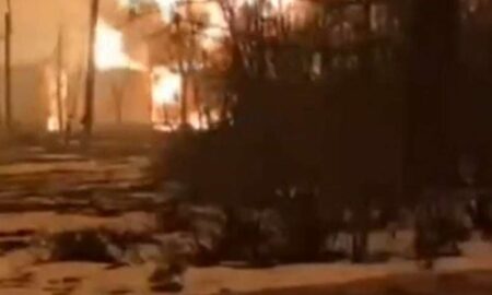 Безпілотники атакували нафтобазу в Курській області