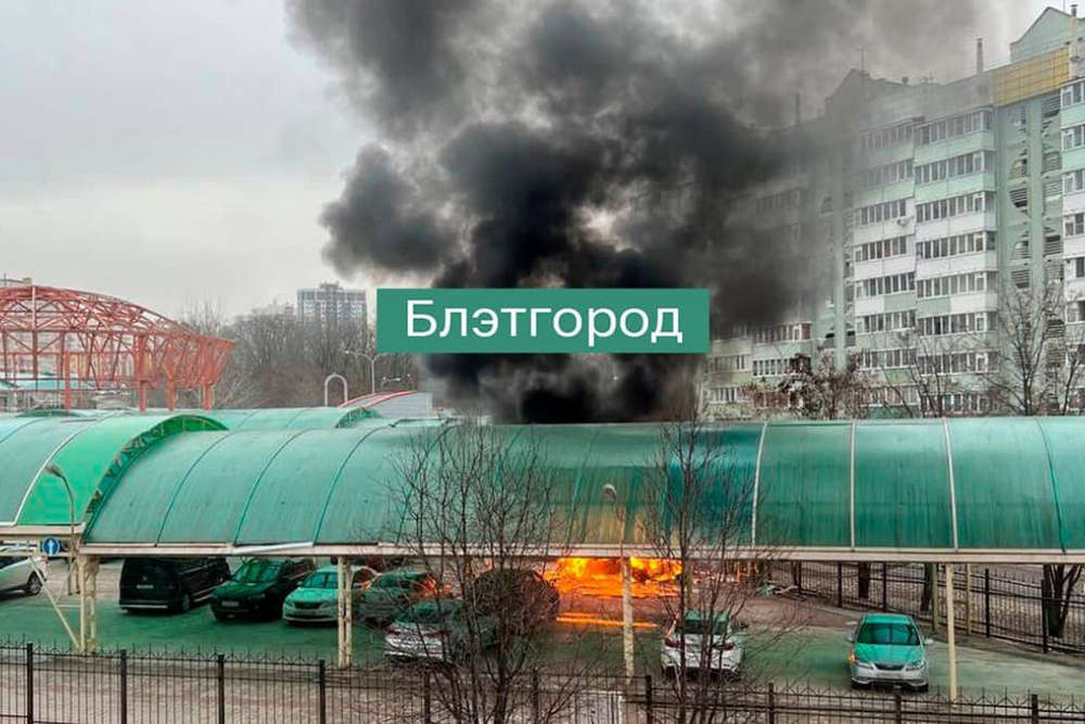 16 березня Бєлгород потрапив під обстріл – почалися пожежі, пошкоджено будівлі та авто (відео)