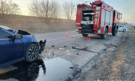 На Звенигородщині вагітна водійка збила рятувальника, який гасив пожежу (фото)