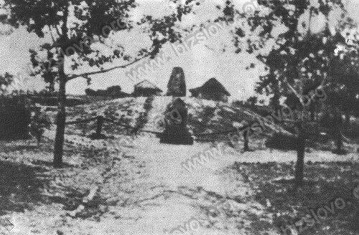 Перша могила кошового отамана Івана Сірка в с. Капулівка. Фото 1953 р.
