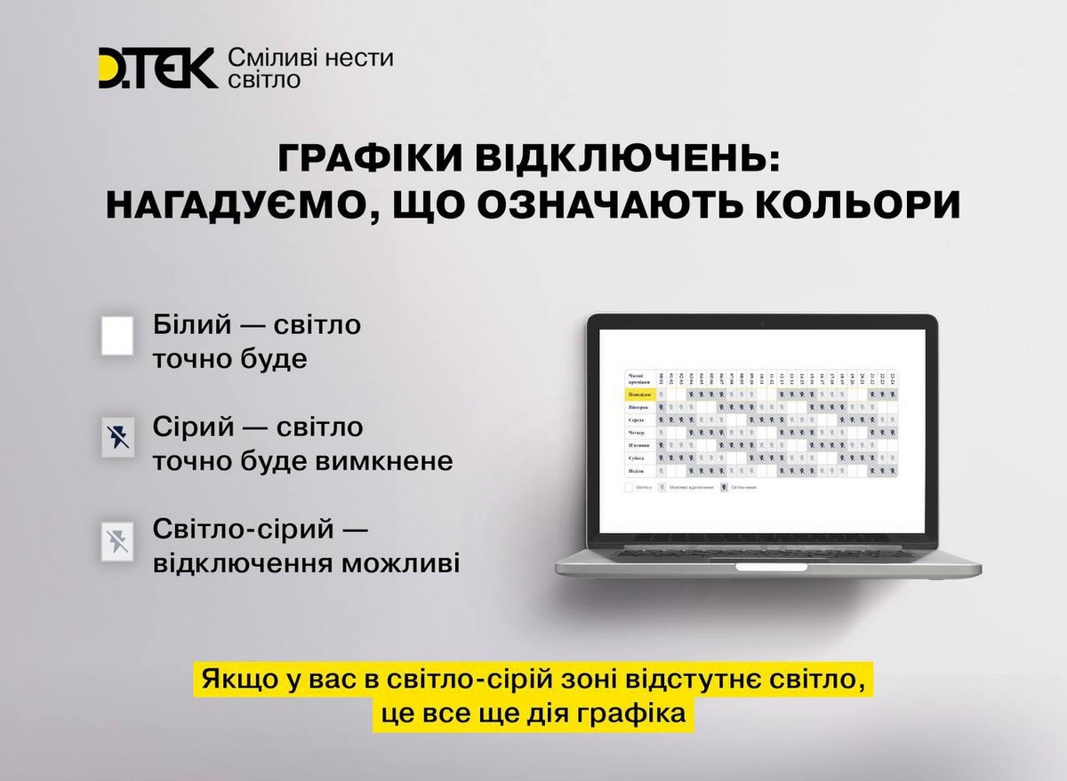 графіки відключення світла 8 липня