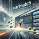 DALL·E 2024 08 26 11.07.23 A wide image depicting Parimatch as a leading bookmaker platform. The image should feature the Parimatch logo prominently at the top. Below it, includ