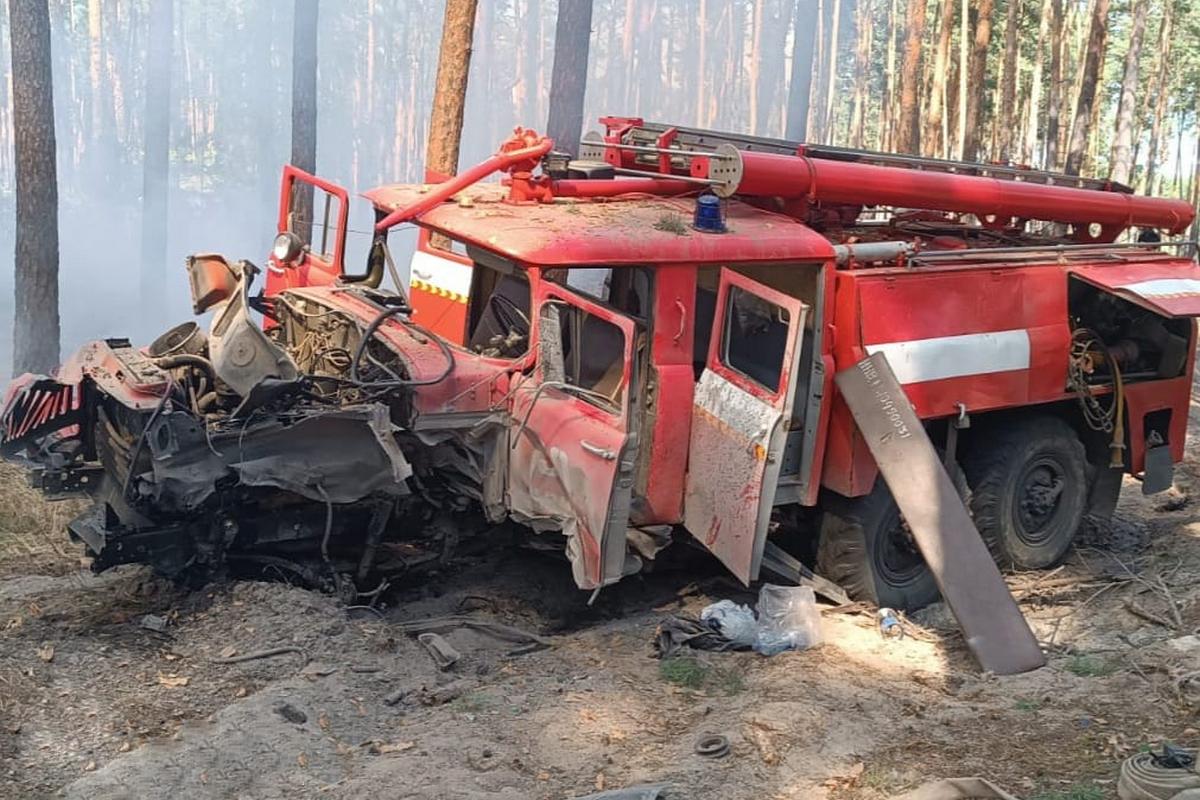 На Харківщині підірвався пожежний автомобіль - поранено двох рятувальників