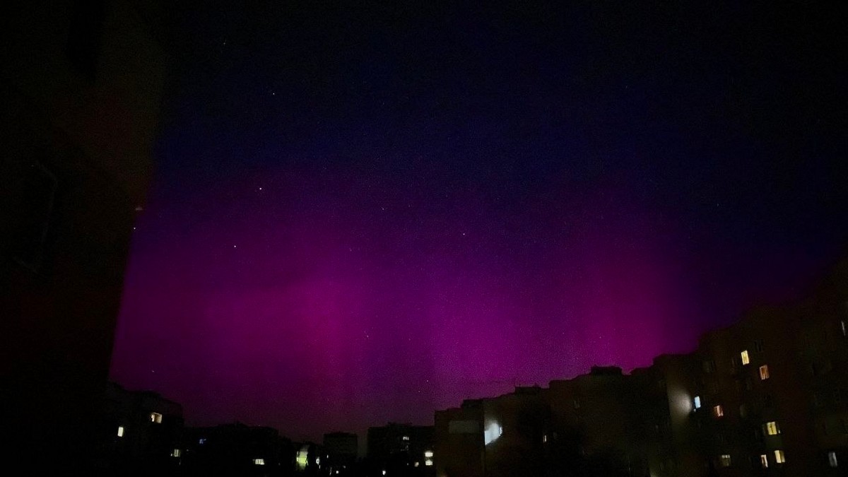 Північне сяйво в небі над Україною: фото