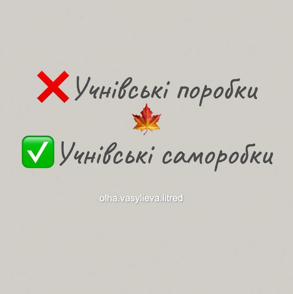 Учнівські саморобки чи поробки, пояснила редакторка Ольга Васильєва 2