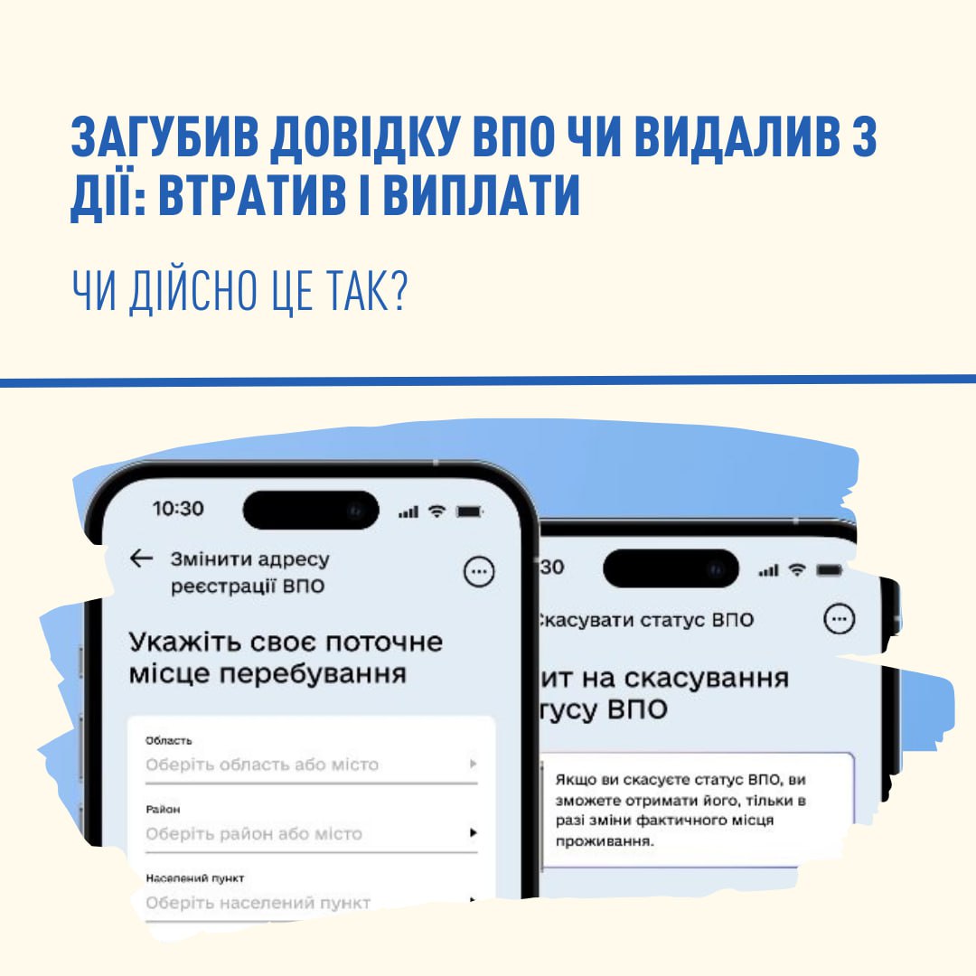 Відновлення довідки ВПО після випадкового видалення в “Дії” - що робити