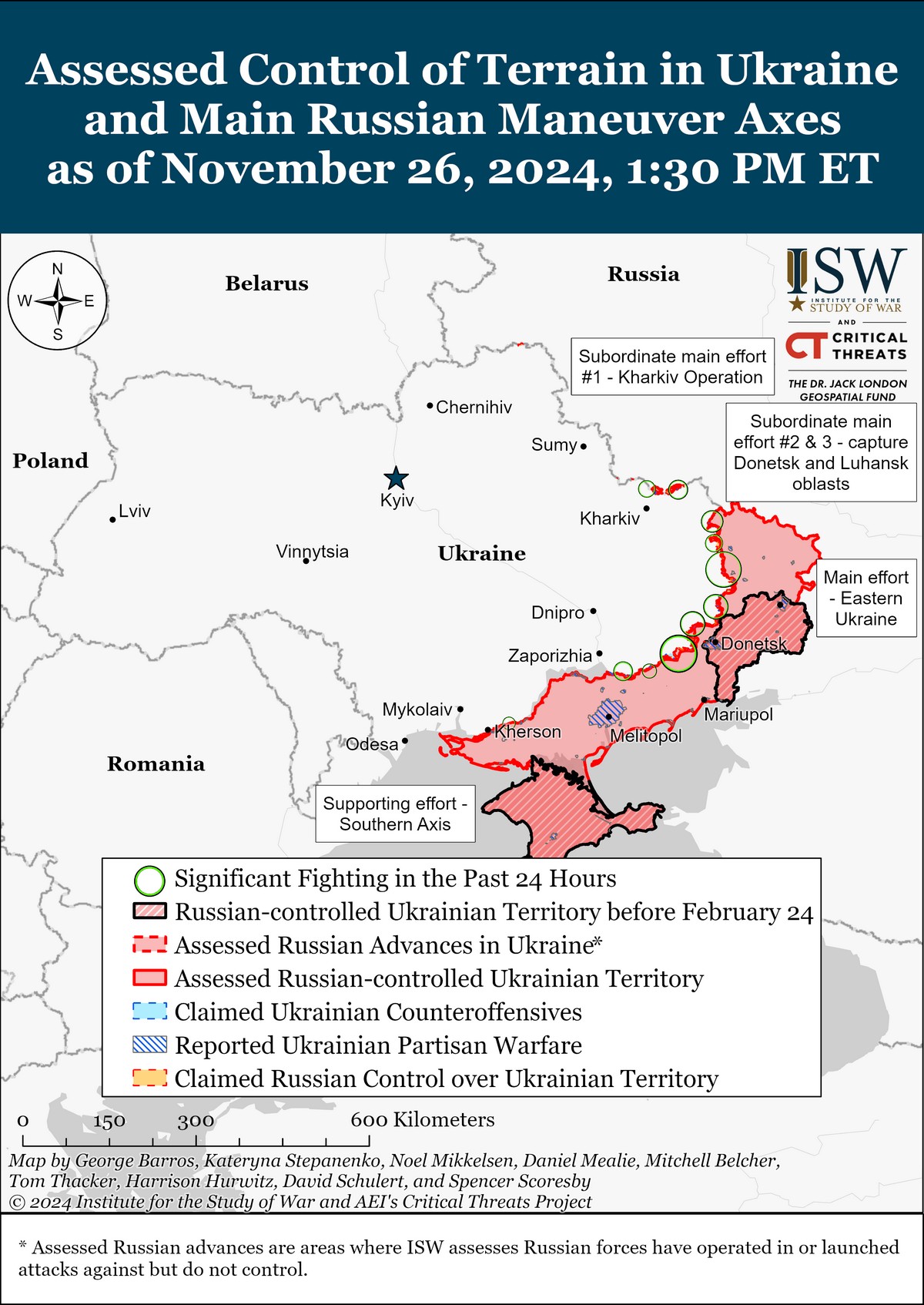 Росія готується наступати на Дніпропетровську область і хоче повної капітуляції України – ISW