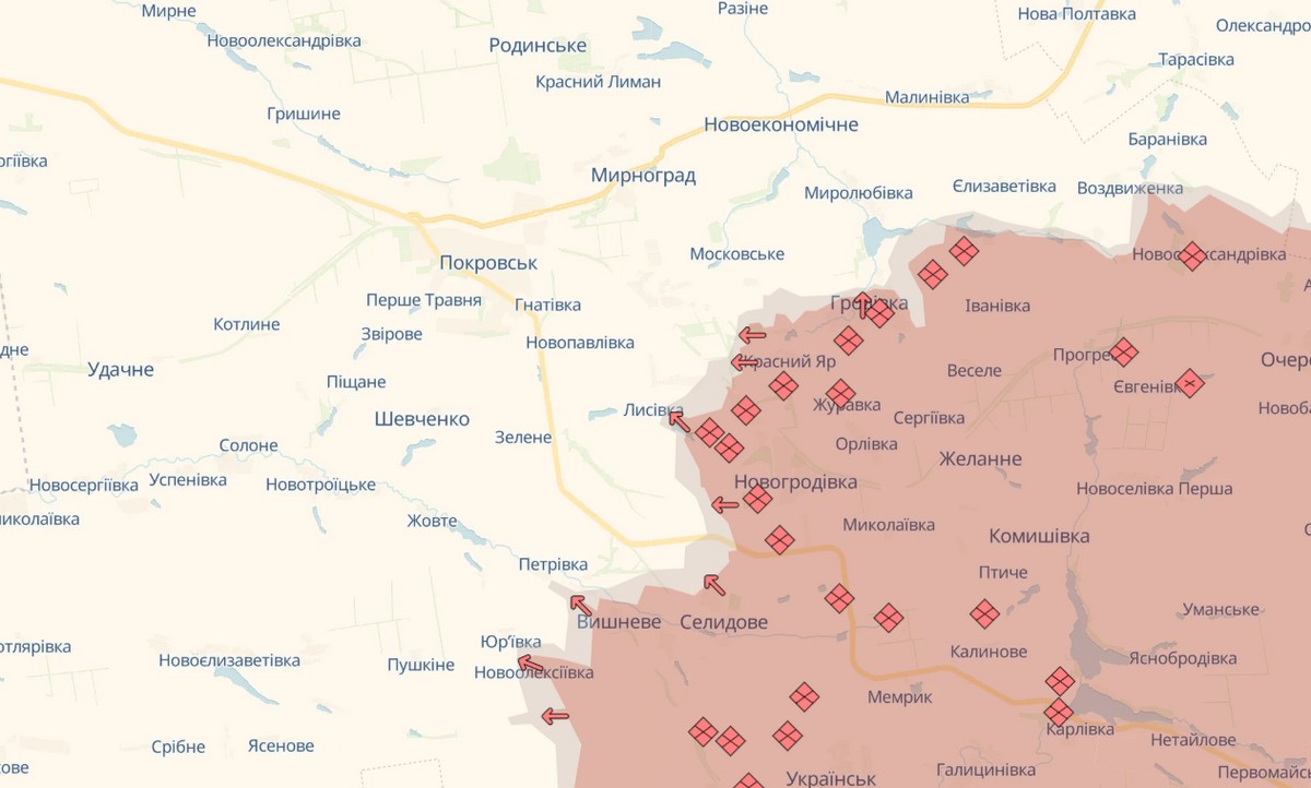 8 листопада на фронті: ворог окупував Новоолексіївку, просувається на Донбасі, точаться запеклі бої