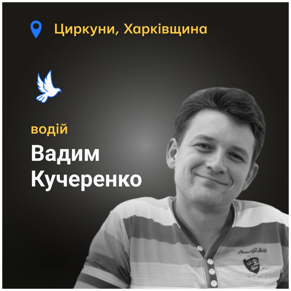 Меморіал: вбиті росією. Вадим Кучеренко, 39 років, Харківщина, березень