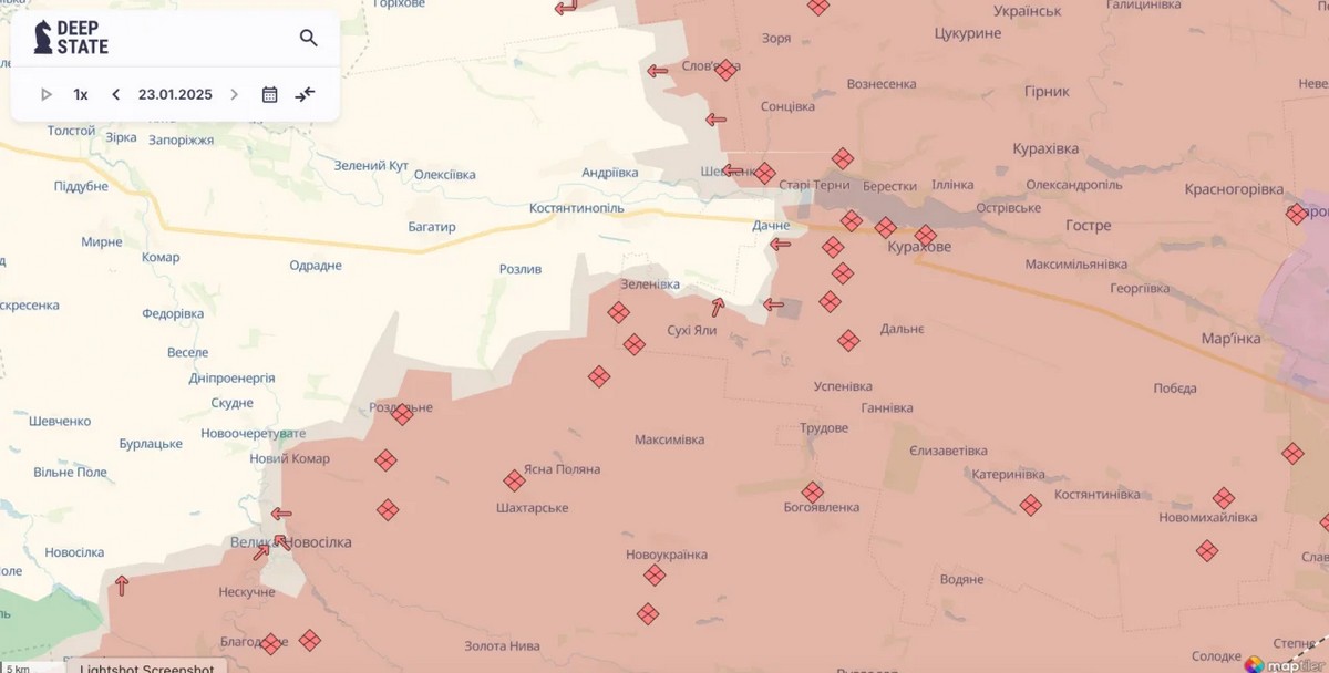 24 січня на фронті: відбили 63 штурми під Покровськом, ворог просунувся у трьох областях