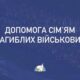 Продуктова допомога для родин загиблих військовослужбовців у Києві: як отримати