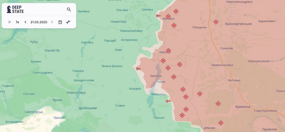 Обстановка на фронті 23 березня: ворог просунувся на Донеччині, втратив 1470 солдат за добу