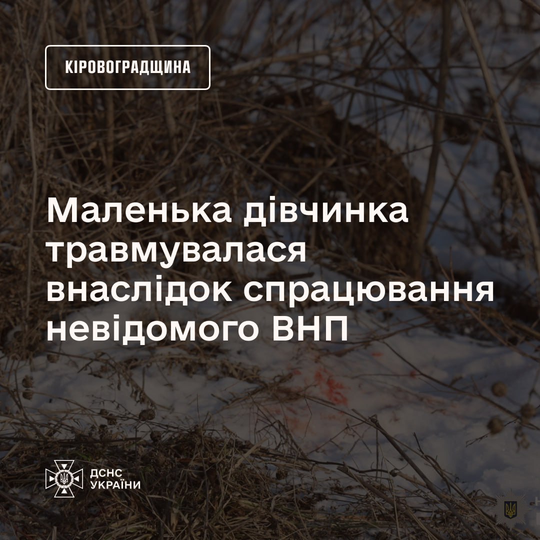 Внаслідок спрацювання невідомого ВНП травмувалася дитина на Кіровоградщині